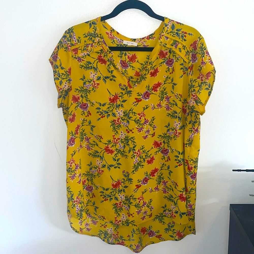 Floral Yellow Women's Top